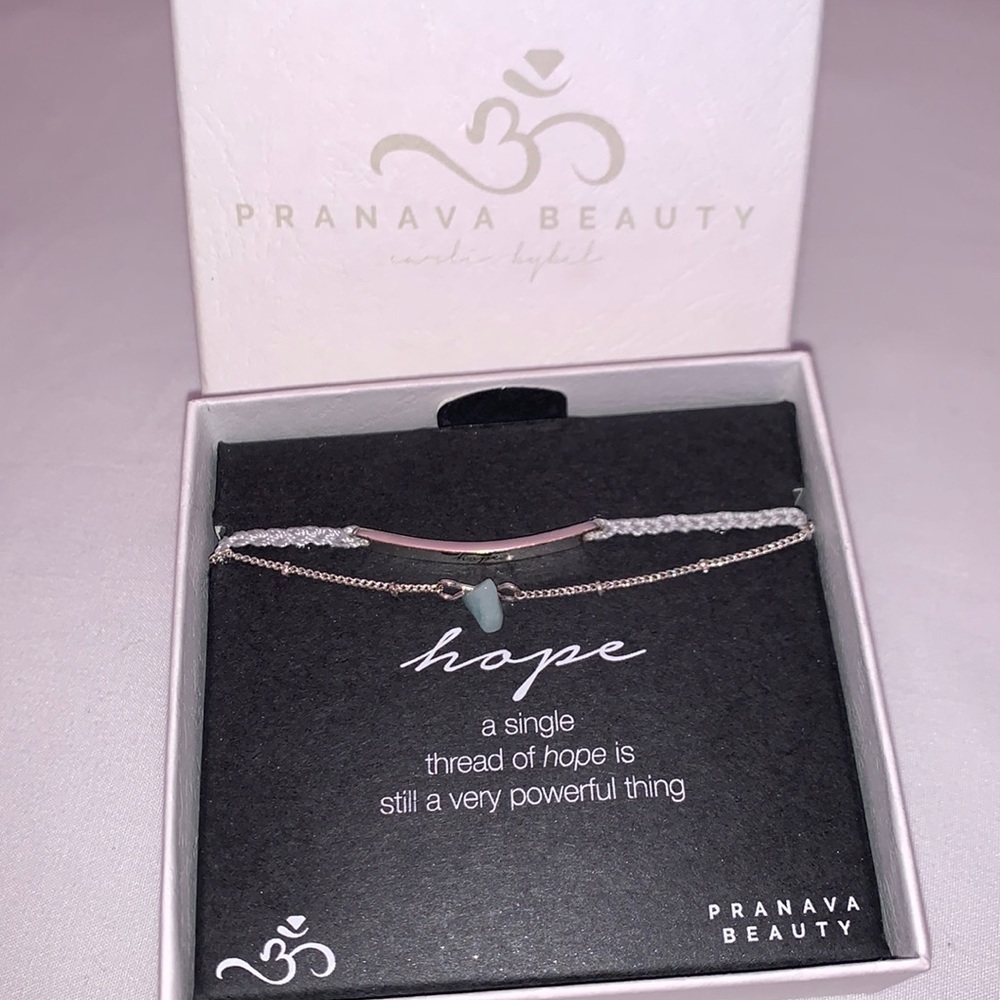 Amazonite Crystal Thread Bracelet | Carli Bybel